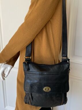Fossil Vintage Lamb Hide Leather Crossbody Bag